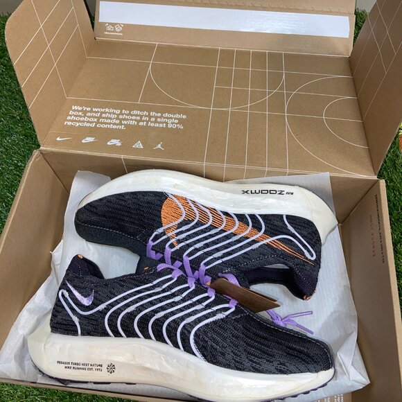 Nike Pegasus Turbo Next Nature ZoomX Running Shoes Womens DM3414-003 NEW main image 5